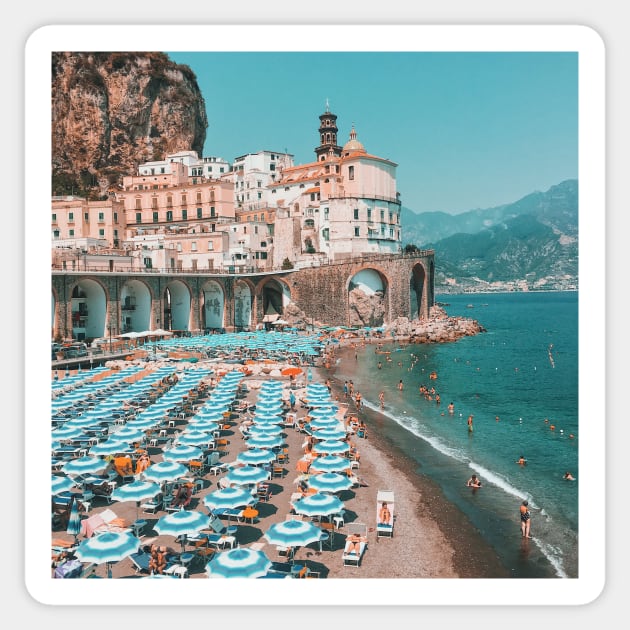 Amalfi Coast VII Sticker by hamptonstyle